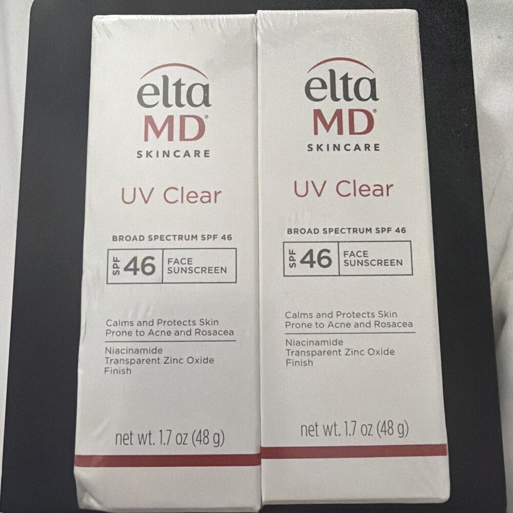 EltaMD UV Clear  Face Sunscreen SPF 46, Oil Free Sunscreen 2 Pack Ex:2027